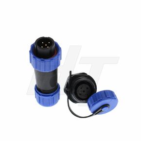 HangTon HE13 5 Pin Connector Waterproof Circular Male Cable Plug Female Panel Mount Socket for Marine Automotive Power Devices