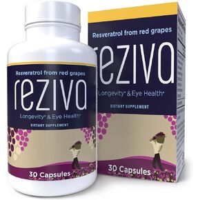 Reziva Resveratrol Supplement - Ultra High Potency & Doctor Formulated - Transresveratrol Supplements - Grapeseed With Resveratrol - For Longevity, Eye Health And, Overall Well-Being - 30 Veg Capsules