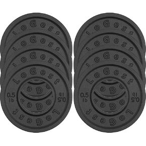 Logest Fractional Olympic Plates Set of 8-0.50LB Plates Fractional Weight Plates Designed for Olympic Barbells for Strength Training and Micro Plates Olympic Weight Plates