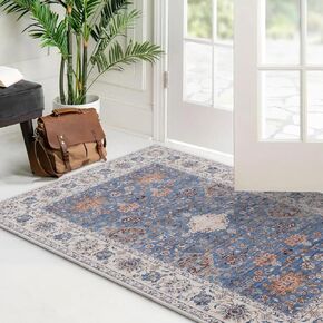 8x10 Area Rugs for Living Room, Boho Washable Rug Non-Slip and Non Shedding, Home Decor Black and White Rugs for Bedroom, Dining Room, Home Office, Kids Room