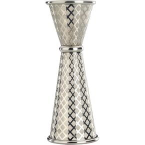 Barfly 1 x 2 oz. Diamond Lattice Etch Japanese Style Jigger, Antique Copper