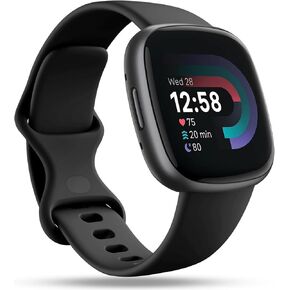 Getino Sport Band Compatible with Fitbit Versa 4 Bands/Versa 3 Bands & Fitbit Sense Bands/Sense 2 Bands for Women Men, Soft Replacement Strap Accessories for Fitbit Sense/Sense 2/Versa 4/Versa 3 Watch