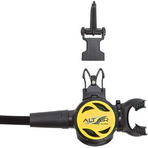 XS Scuba Alt Air Octopus - Black, Black Rubber