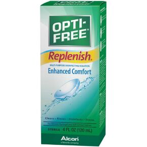Opti-Free Replenish Multi-Purpose Disinfecting Solution 4 oz (Pack of 6)