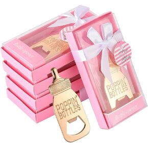 12pcs Bottle Opener Baby Shower Favor for Guest,Rose Gold Feeding Bottle Opener Wedding Favors Baby Shower Giveaways Gift to Guest, Party Favors Gift & Party Decorations Supplies (Blue, 12)