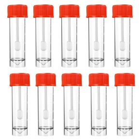 Stool Specimen Cups with Lids 10pcs, 25-30ml Stool Cups Stool Container with Spoon Lid