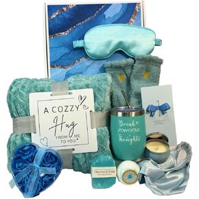 get well gifts for women: Unique spa gifts for women - Get Well Soon Gift Baskets for women with Care Package for Women, Perfect birthday gifts for women (Loving purple) in Saudi Arabia