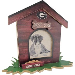 Fan Creations Georgia Bulldogs Dog House Picture Frame NCAA College 3D Decorative Tabletop Photo Holder - Celebrate Best Friend & School - Holds 3.5x3.75 Print - For Home, Office, Dorm