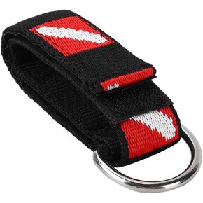 EVTSCAN Scuba Diving Adjustable Wrist Strap with D Ring, Sticky Back, for Cameras, Flashlights, Compass, Dive Slates, for Scuba Divers Snorkelers