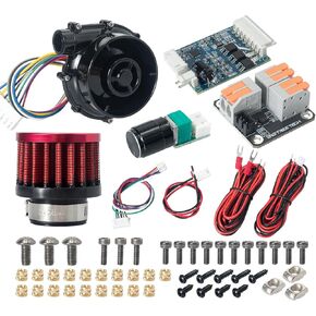 BIGTREETECH Universal Turbo Kit 24V Brushless Centrifugal Air Blower WS7040 BLDC Blower Fan 6.5kpa Blower Kit with Universal Controller Adapter&Air Filter 3D Printer Part for Voron2.4, VzBot, HevORT