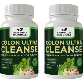 Colon Ultra Cleanse - Supports Healthy Bowel Movements (1 Bottle, 60, Count)