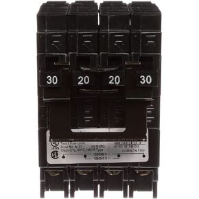SIEMENS Quadplex Two Double Pole 30 Amp Outside Two Double Pole 20 Amp Inside Circuit Breaker (Q23020CT2)