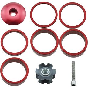 TAODAN Bicycle Fork Hub Bicycle Aluminium Fork Washer Sunflower Nut Handlebar Cover Suitable for Mountain Bike and Small Wheel and Road Bike