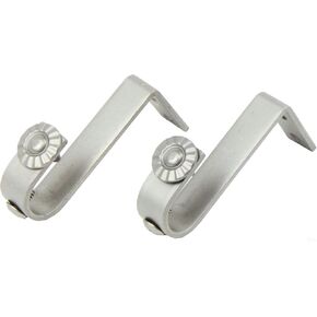 Rod Desyne 3/4" Ceiling Black Single Bracket Pair, 2 Piece