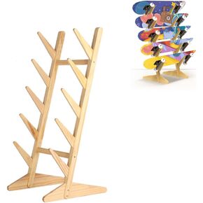 رفوف ألواح التزلج من MYOYAY حامل أرضي مكون من 5 طبقات مناسب لتخزين جميع أنواع ألواح بيني واللوح الطويل وسطح لوح التزلج ولوح تزلج للأطفال in Kuwait