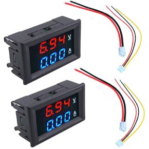 JacobsParts DC 100V 10A Voltmeter Ammeter Dual LED Display Panel Volt Guage Amp Meter Voltage Current Tester