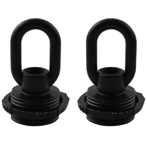 LQ Industrial 2PCS Internal External Threaded Hanging Ring M10 Thread Closed Hook Load Bearing Lighting Fixture Accessories for Crystal Chandelier Pendant Light LED Candlestick Lamp Antique Green