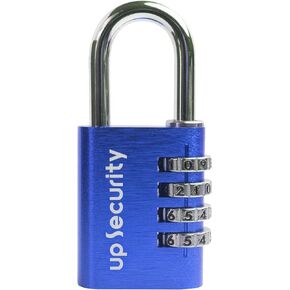 4-Digit Combination Lock, Combo Lock for Ease & Convenience, Waterproof & Resettable Padlock for Gym Lockers/Luggage/Gates/Cases/Cables/Toolboxes/Shed (Red)