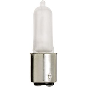 Satco S3147 120V 100-Watt T4 DC Bayonet Base Light Bulb, Clear
