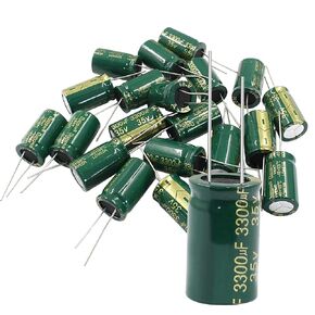 Murtenze 20Pcs 50V 3300UF Capacitor, 18X35mm Aluminum Radial Capacitor High Frequency Electrolytic Capacitors for TV, LCD Monitor