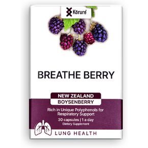 Breathe Berry - for Lung and Cardiovascular Health - 100% New Zealand Boysenberry Extract