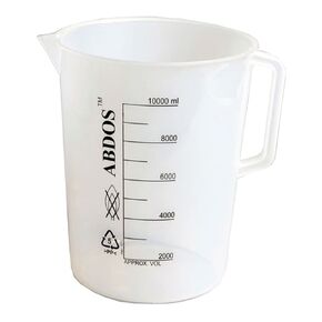 United Scientific P50806 Polypropylene Pitchers with Printed Graduations, 2000ml Capacity (Pack of 4)