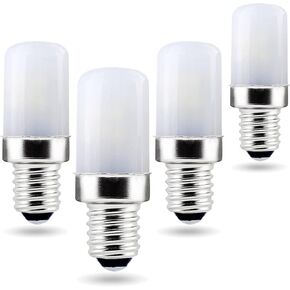 E12 LED Candelabra Light Bulbs 4W Replace E12 40 Watt Halogen Equivalent,Warm White 2700K C7 T4 120V Small Base E12 for Ceiling Fan Chandelier Pendant Lighting Salt Lamp,Non-dimmable,2 Pack