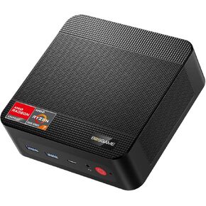 P4 Mini PC Windows 11 Pro[Dual LAN], AMD Ryzen 7 5700U (8C/16T, up to 4.3Ghz) 16GB DDR4 512GB SSD Mini PC Dual Channel, 4K@60Hz Triple Display Mini Desktop Computers Wi-Fi 6E/BT 5.2