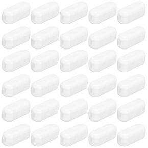 uxcell Blind Chain Connector 100Pcs Plastic Bead Ball Chain Cord Connectors for Roman Roller Shades Bead Blinds Curtain Beaded Chain Fit 4.5mm Bead White