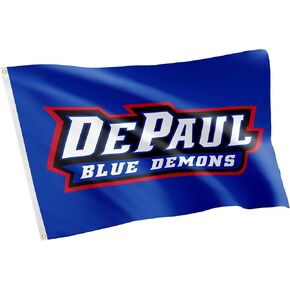 Desert Cactus DePaul University Flag Blue Demons Flag Banners 100% Polyester Indoor Outdoor 3x5 feet Flags (Style 1)