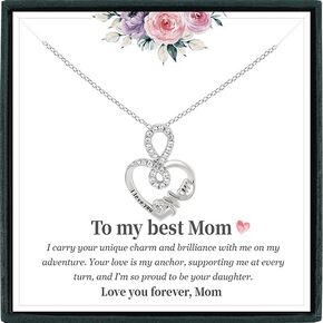Dainty Heart Necklace, Unique Nana Gifts, Baby Feet Necklace New Mom Gifts for Women, Great Gold Necklace Gifts for Birthday, Mothers Day, Christmas for Mom, Nana, Daughter Mom Announcement Gifts