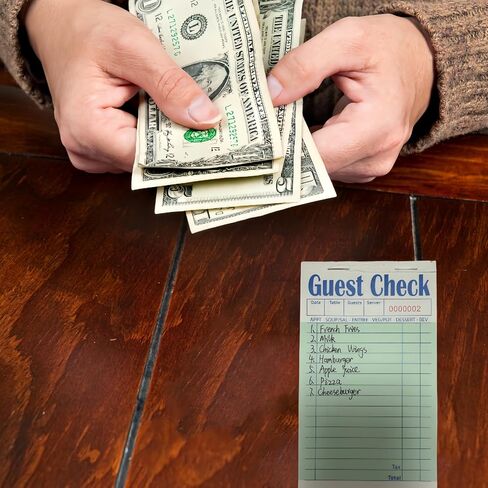 4 Pack Pink Guest Checks Books for Servers, Server Note Pads, Waiter Checkbook, Waitress Notepad for Restaurants Supplies, Order Pad Paper Checks 50 Sheets/Pack, 200 Total Tickets in Saudi Arabia