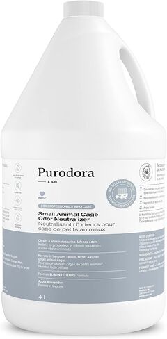 Small Animal Cage Odor Neutralizer, Cleans & Eliminates Urine & Feces Odors, for Use in Hamster, Rabbit, Ferret & Other Small Animal Cages, Apple & Lavender Scent, 16 Oz. in Saudi Arabia