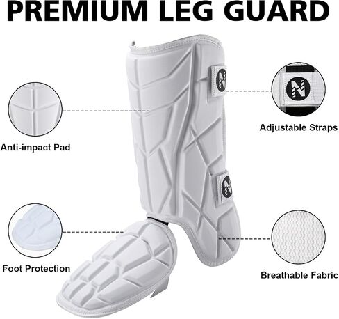 Batter's Leg Guard, Baseball Shin Guards, Batter's Baseball Softball Leg Guard for Youth and Adult in Saudi Arabia