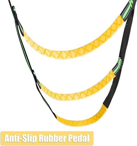 Elsjoy 3-Step Boat Rope Ladder, Portable Fishing Ladder Folding Boarding Ladder for Boat, Marine Rope Ladder for Inflatable Boat, Kayak, Motorboat, Canoeing in Kuwait