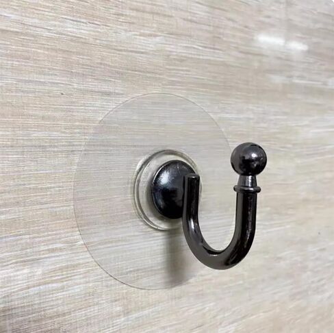 Non-Trace Stick Metal Wall Hook Holder, Adjustable Self Adhesive Curtain Tieback, Cute Window Curtain Hook, No Drill Tieback Buckle Curtain Holdbacks for Home Decor, 2 Pack (Antique Bronze) in Kuwait