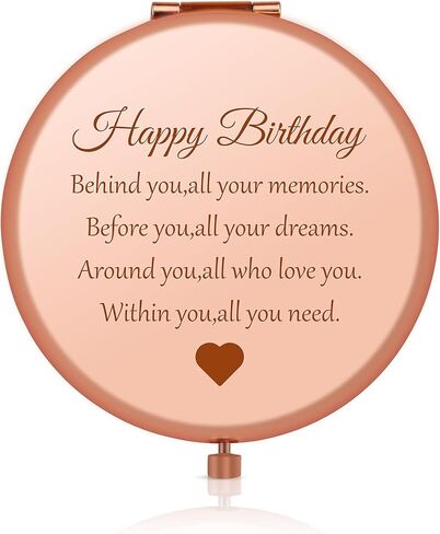 Sweet 13th Birthday Gift for Girls, Happy 13 Year Old Gifts for Daughter Granddaughter Sister Niece Friends, Rose Gold Compact Mirror for 13th Birthday Girls, 13 Years Old Girl Birthday Gift in Kuwait