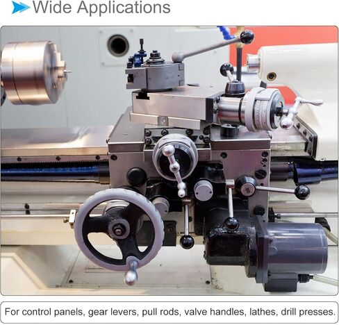 Thermoset Ball Knobs, M8 Female Thread 25mm Diameter, Plastic Metric Hand Screw Grip Black - (Applications: for Lathe Machinery Lever Handle), 15-Pieces in Kuwait