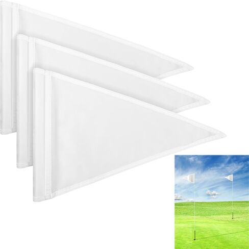 nuenen 3 قطع وضع الأعلام الخضراء 13 × 20 بوصة علم الغولف مع أنبوب إدراج أعلام الغولف النايلون المحمولة لساحة الفناء الخلفي حديقة داخلي ملاعب الغولف في الهواء الطلق ممارسة in Kuwait