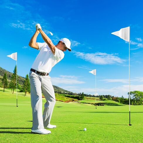 nuenen 3 قطع وضع الأعلام الخضراء 13 × 20 بوصة علم الغولف مع أنبوب إدراج أعلام الغولف النايلون المحمولة لساحة الفناء الخلفي حديقة داخلي ملاعب الغولف في الهواء الطلق ممارسة in Kuwait