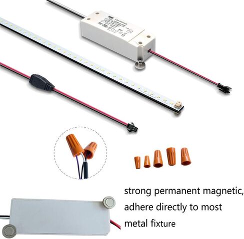 4FT Magnetic LED Troffer Retrofit Kit, 2x4 FT LED Retrofit Kit,36W,5000K Daylight White,Super Bright 5400LM,0-10V Dimmable,T8 T10 T12 Fluorescent Replacement,UL Cert,Quick Easy Install in Saudi Arabia