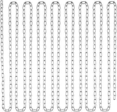 VEVOR Proof Coil Chain, 3/16" x 10', 1100 lbs Safe Working Load, Zinc Plated Proof Tested Coil Chain with Two Quick Links, Galvanized Carbon Steel Link Chain for Towing, Hanging, Camping, Pet Towing in Kuwait