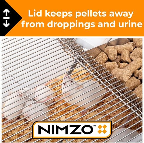 Nimzo Large Laboratory Rodent Breeding Cage - Rat Breeding Lab Cage, Large Mouse Lab Breeding Cage, Rat Cage & Mouse Cage with 500ml Bottle, 3-Pack in Saudi Arabia