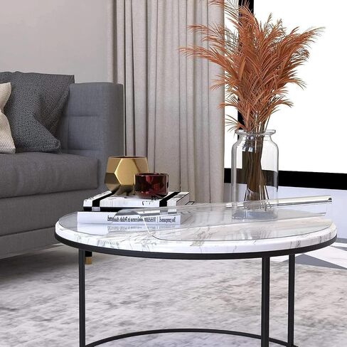 NECAUX 42 Inch Round Clear Table Cover Protector, 2mm Thick Upgraded Version, Unshrinkable Waterproof Scratch Resistant Plastic Tablecloth Protector Circle Table Pad for Dining Room Table Office Desk in Kuwait