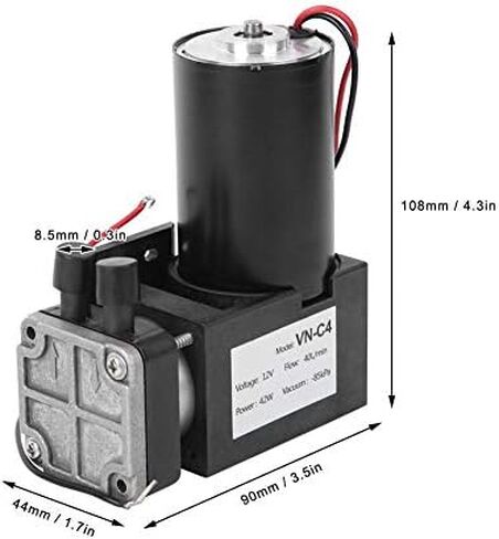DC12V Mini Vacuum Pump Brushless 40L/min, 42W Vacuum pump -85KPa Industrial Parts VN-C4 in Kuwait