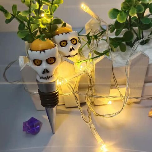 Halloween Wine Bottle Stopper Ghost Pumpkin Black Cat Wine Corks Wine Accessories for Halloween Party Home Bar Wine Decoration in Saudi Arabia