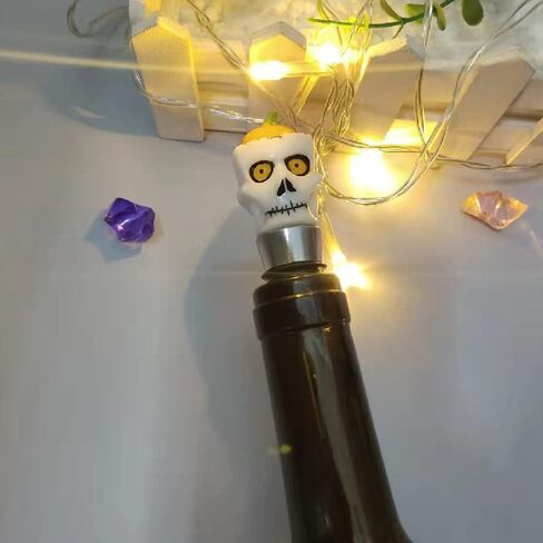 Halloween Wine Bottle Stopper Ghost Pumpkin Black Cat Wine Corks Wine Accessories for Halloween Party Home Bar Wine Decoration in Saudi Arabia