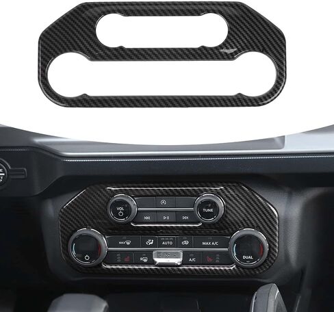 Air Conditioning Switch Panel Cover for Bronco Accessories, Center Console A/C Button Trim for 2021-2023 Ford Bronco, Carbon Fiber in Saudi Arabia