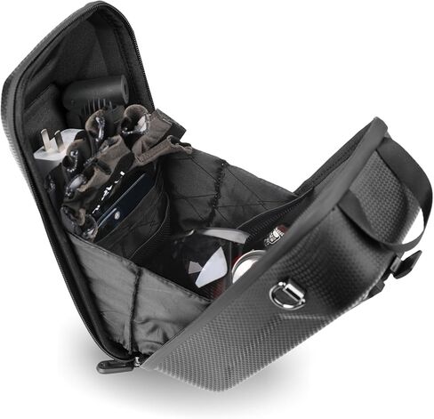 Rhinowalk 4L حقيبة سكوتر أمامية معلقة سكوتر مقاوم للماء المقود حقيبة الدراجة EVA إطار صلب حقيبة محمولة عالمية للسكوتر الكهربائي/الدراجة/الدراجة النارية، أسود in Kuwait