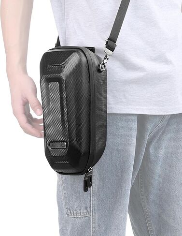 Rhinowalk 4L حقيبة سكوتر أمامية معلقة سكوتر مقاوم للماء المقود حقيبة الدراجة EVA إطار صلب حقيبة محمولة عالمية للسكوتر الكهربائي/الدراجة/الدراجة النارية، أسود in Kuwait